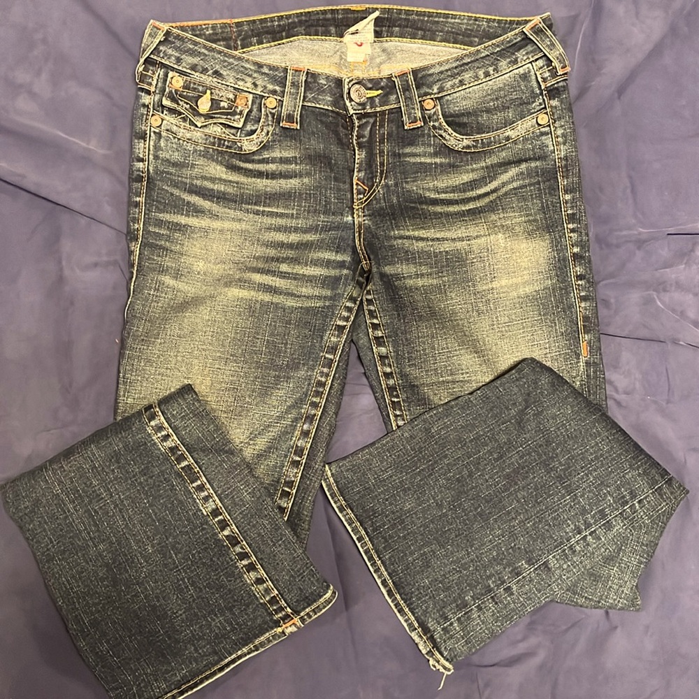 True Religion low rise wide leg